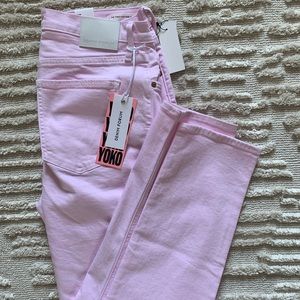 Pale pink jeans - Aritzia